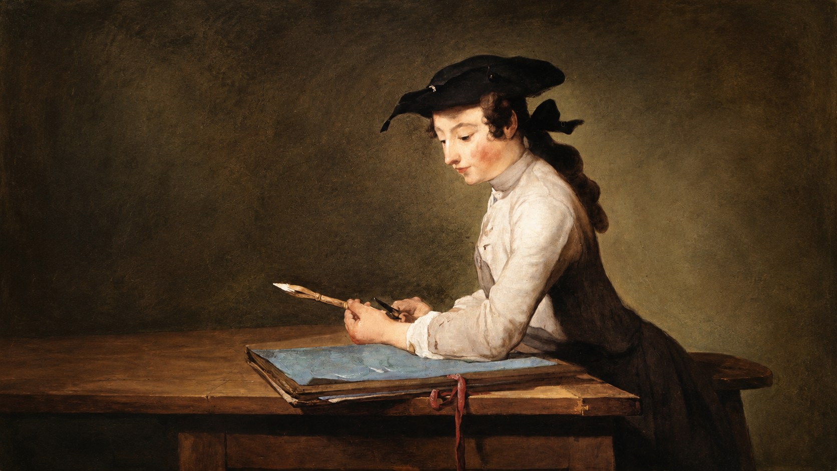 Artist at work